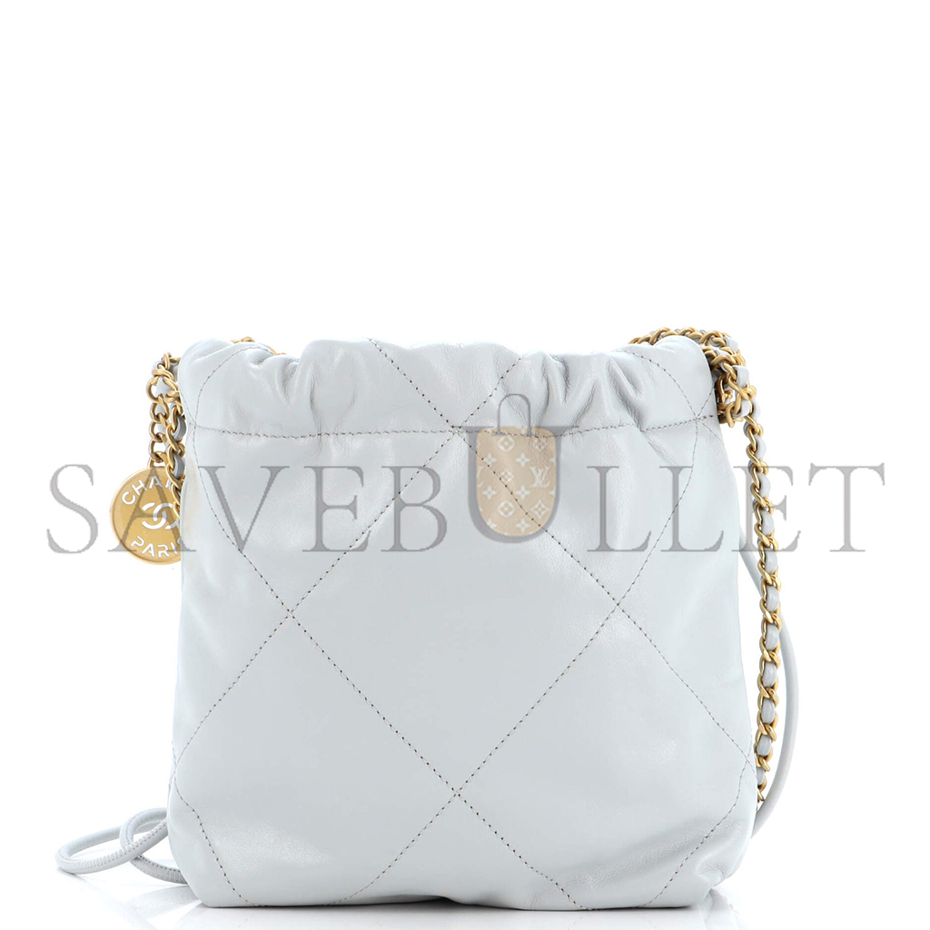 Ch*el master 22 chain hobo quilted calfskin mini (20*19*6cm)